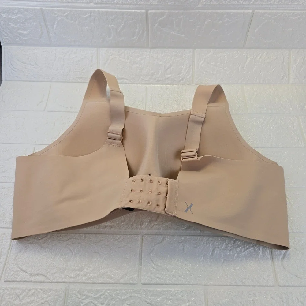 Knix Catalyst Sports Bra Womens Size 8 Beige High Impact Wireless Adjustable